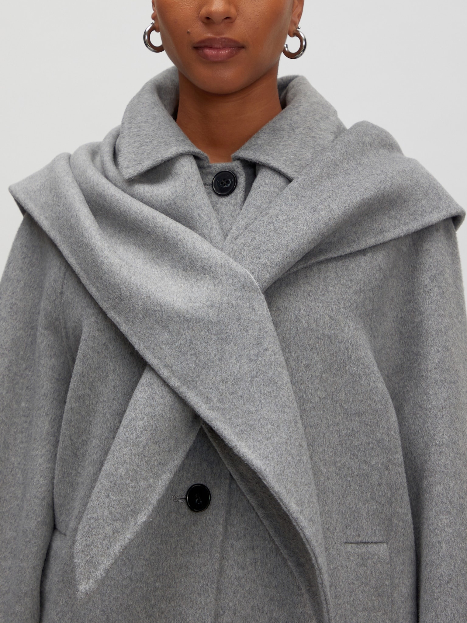 EDITED Alea Wool Coat Grey Melange