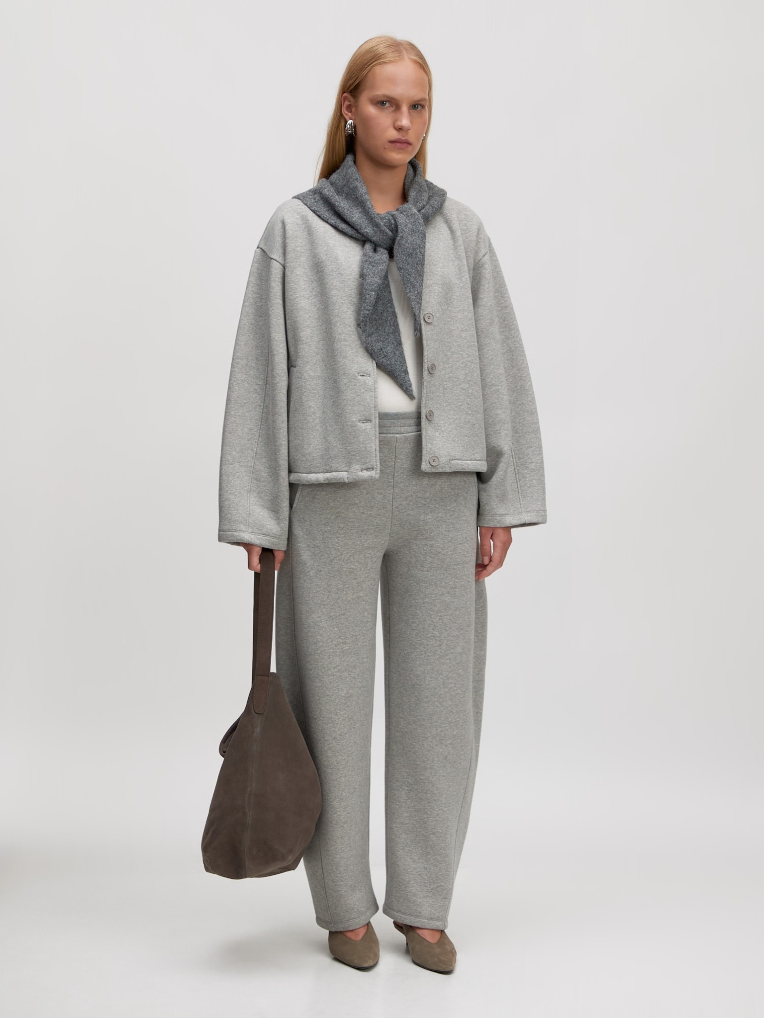 EDITED Jilian Sweat Jack Grey Melange