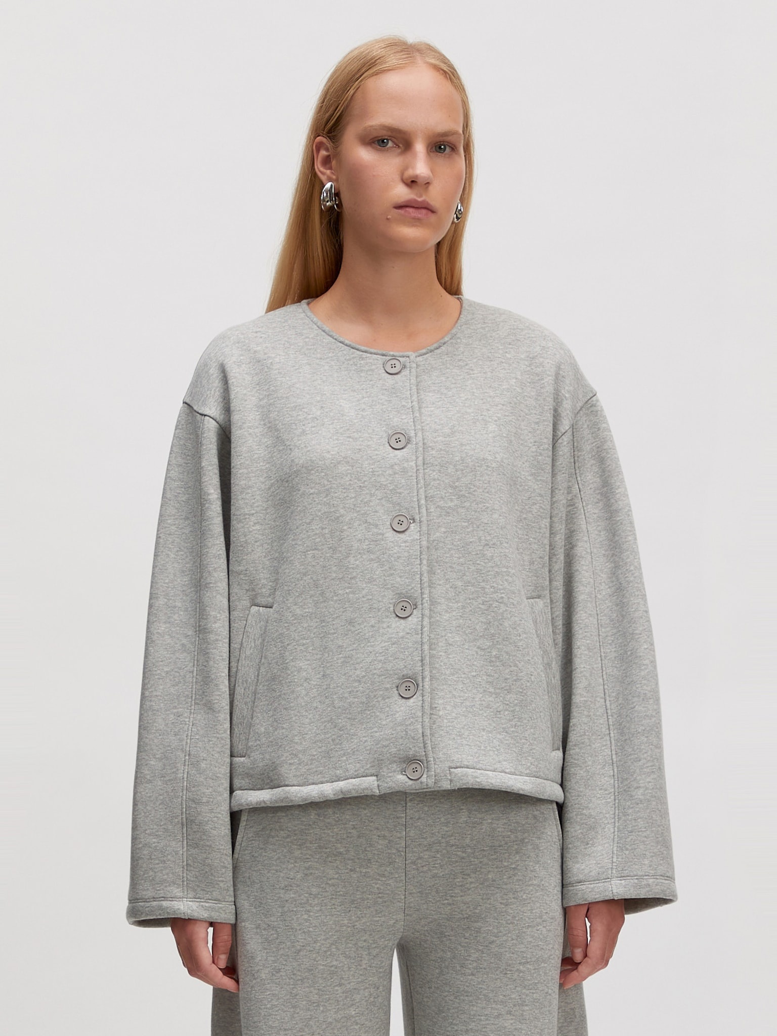 EDITED Jilian Sweat Jack Grey Melange