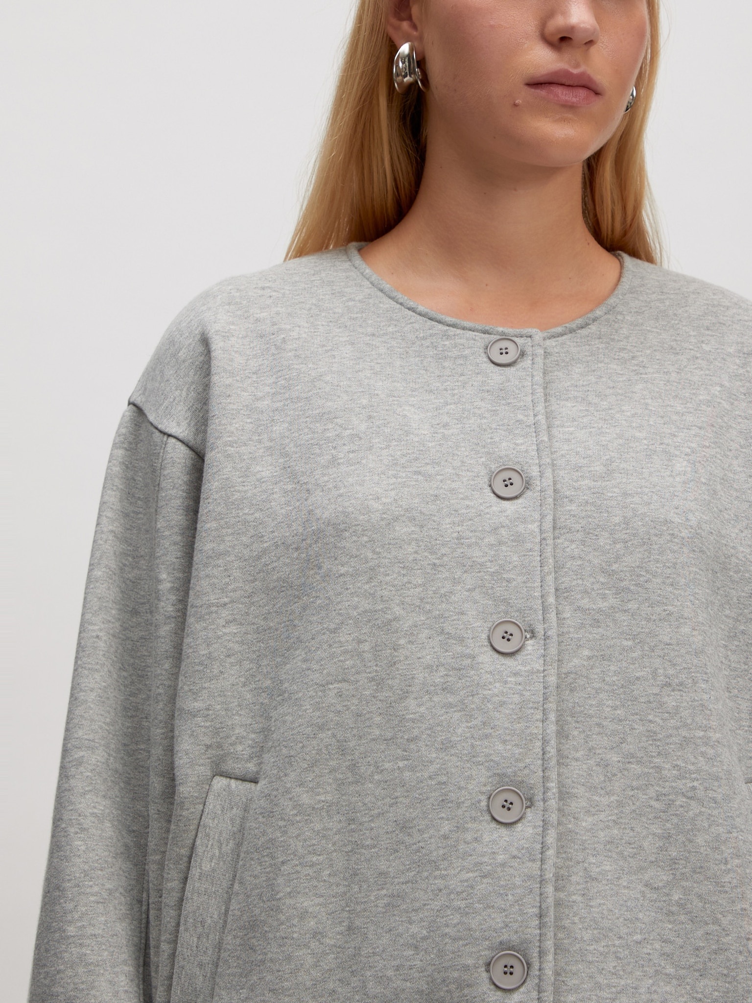 EDITED Jilian Sweat Jack Grey Melange