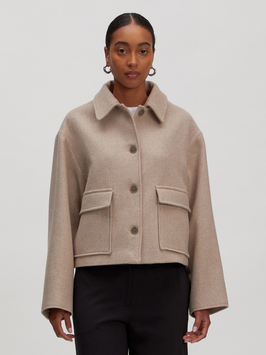 EDITED Jen Wool Jacket Taupe