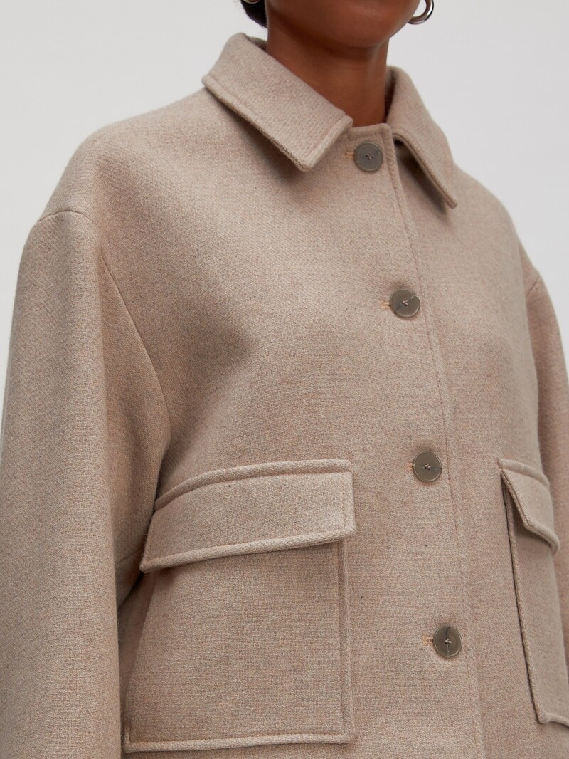 EDITED Jen Wool Jacket Taupe