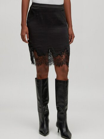 EDITED Franja Skirt Black