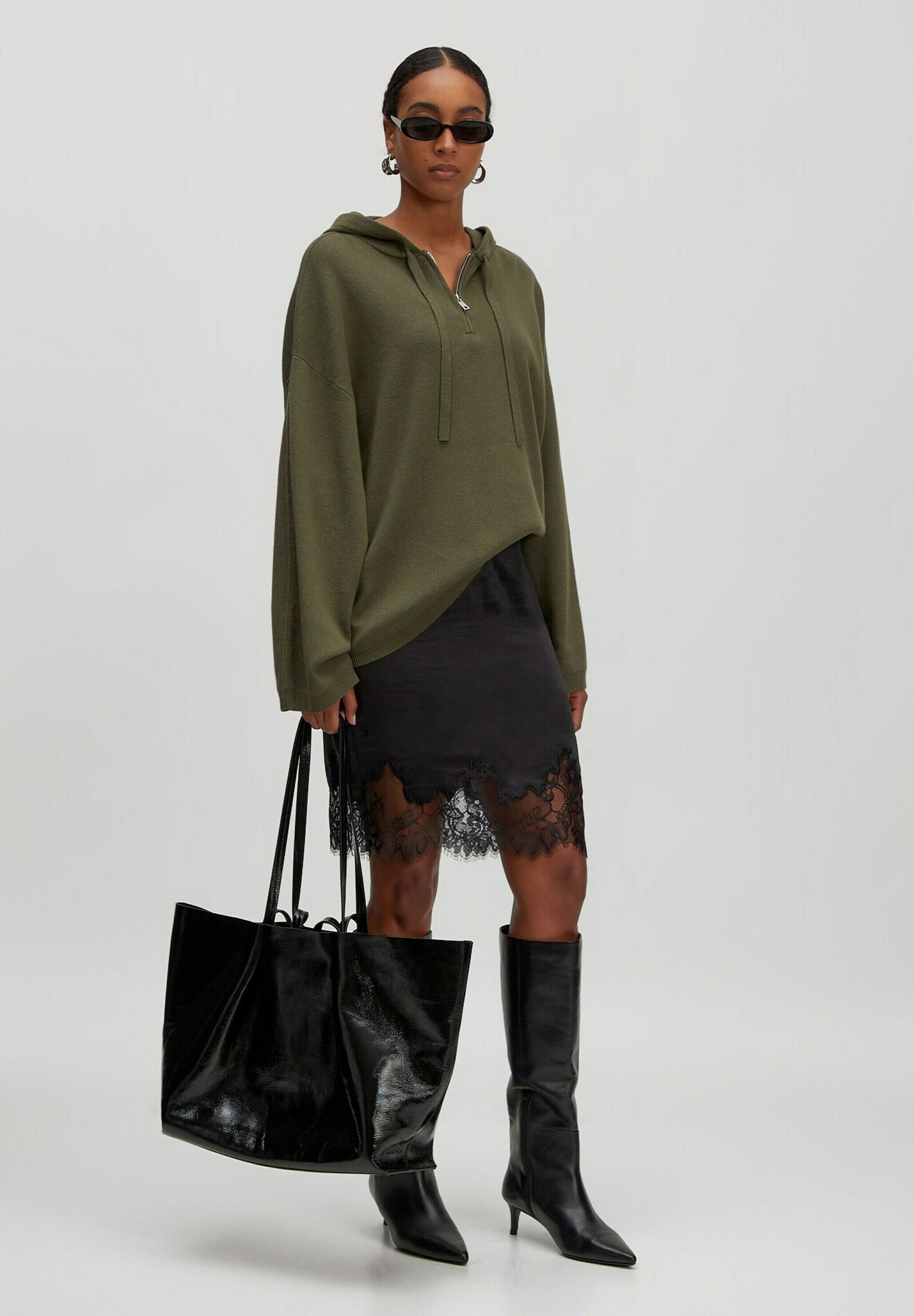 EDITED Franja Skirt Black