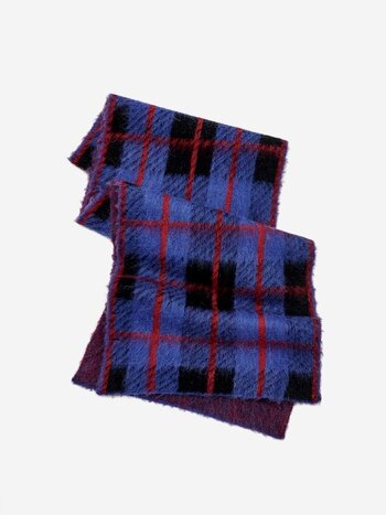 EDITED Farha Scarf Blue Check