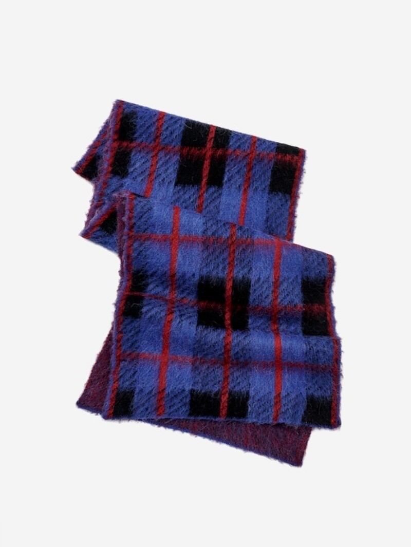 EDITED Farha Scarf Blue Check
