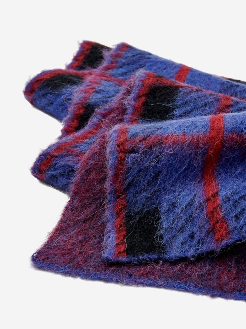 EDITED Farha Scarf Blue Check