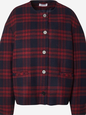 EDITED Aino Wool Jacket Blue Red Checkered