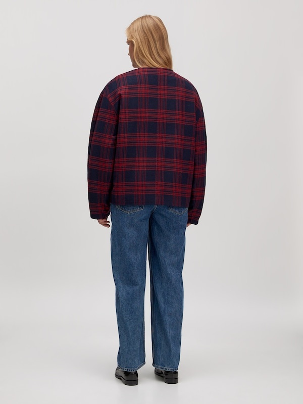 EDITED Aino Wool Jacket Blue Red Checkered