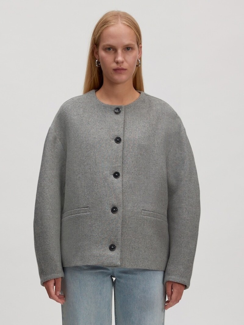 EDITED Aino Wool Jacket Grijs Melange