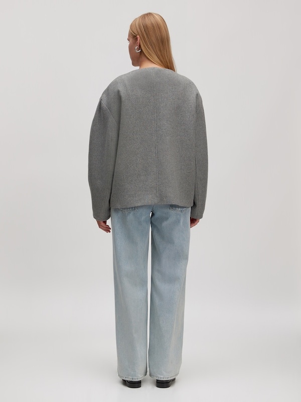 EDITED Aino Wool Jacket Grey Melange