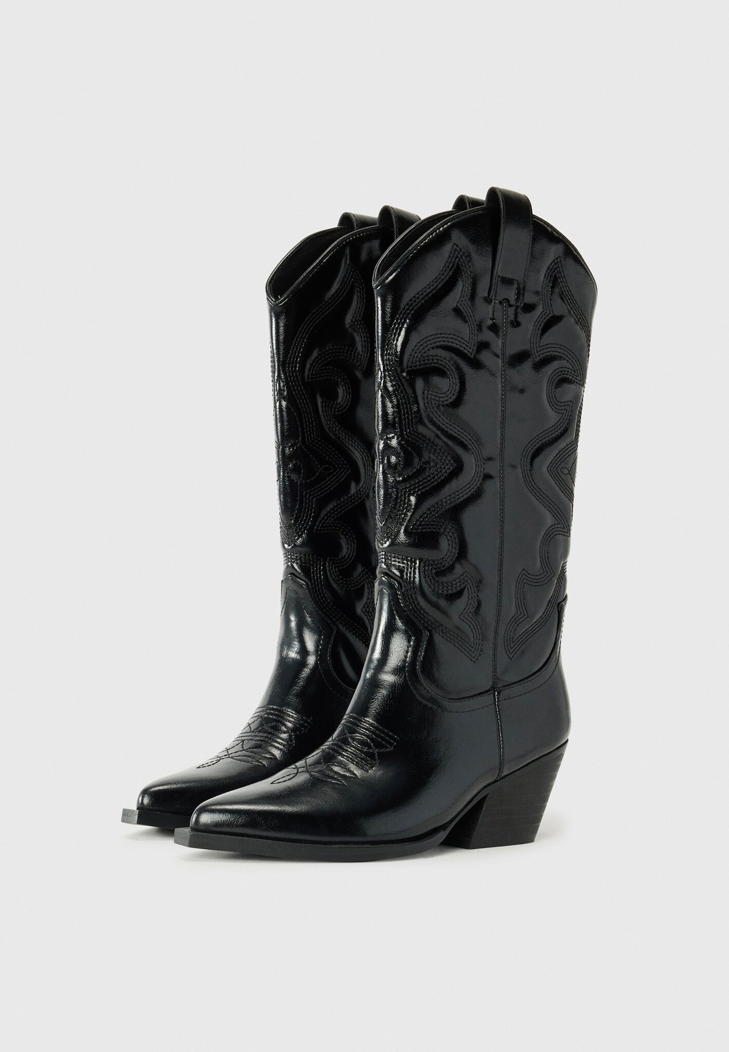 BIANCO Biajody Western Boots Black