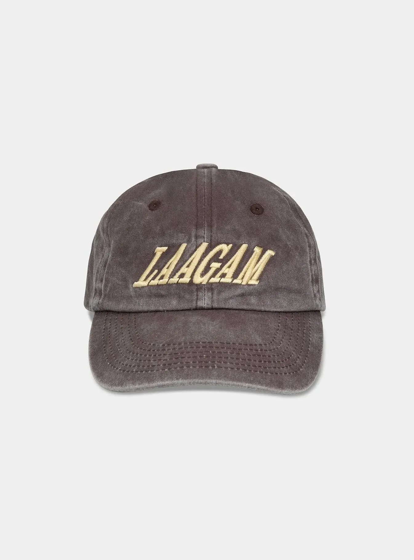 LAAGAM Atlanta Brown Embroidery Logo Cap