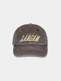 LAAGAM Atlanta Brown Embroidery Logo Cap