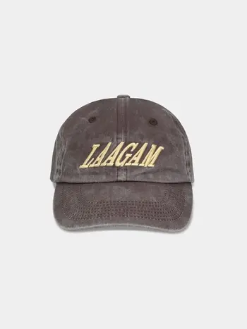 LAAGAM Atlanta Brown Embroidery Logo Cap