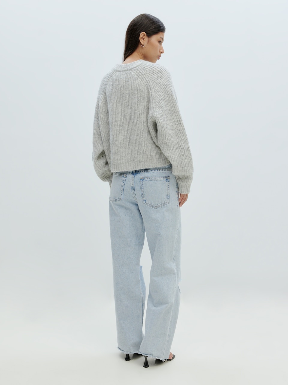 EDITED Rani Cardigan Grey Melange