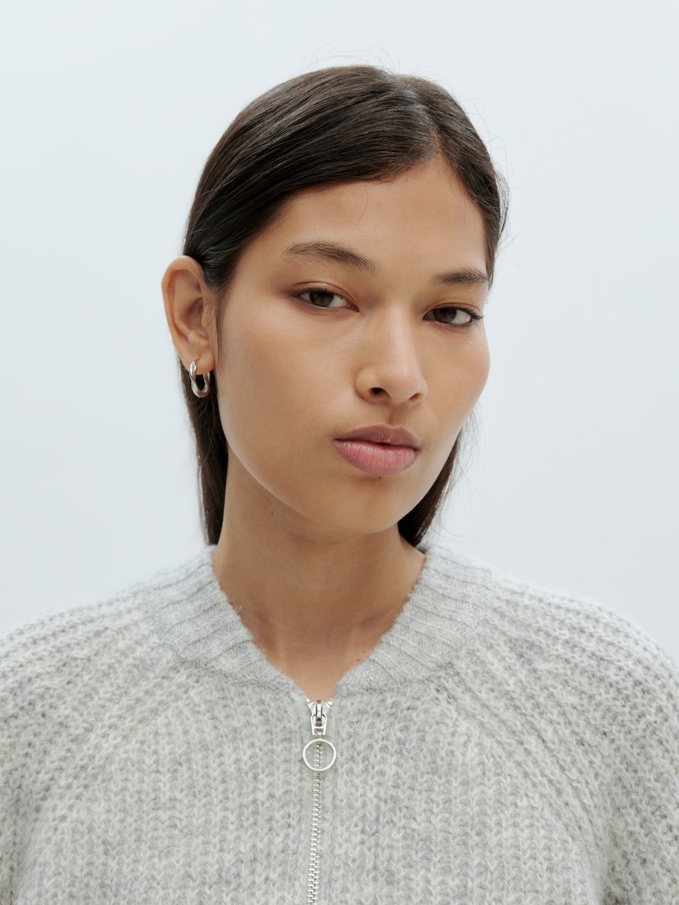 EDITED Rani Cardigan Grey Melange