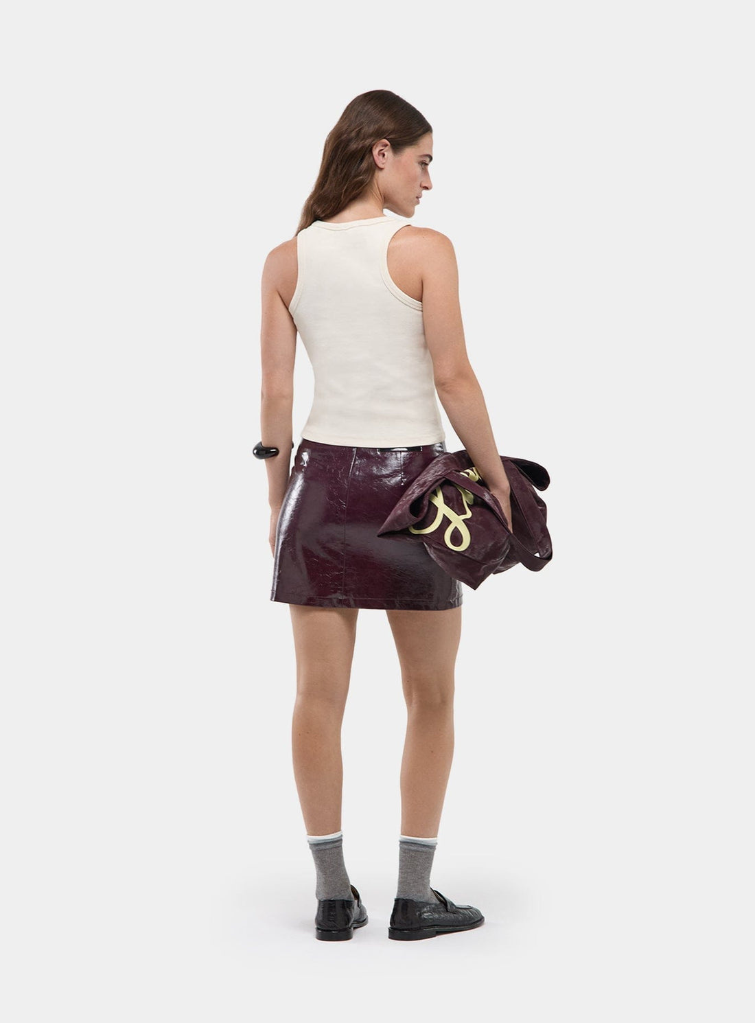 LAAGAM Lena Plum Short Skirt