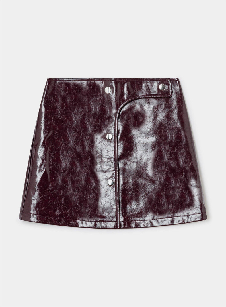 LAAGAM Lena Plum Short Skirt