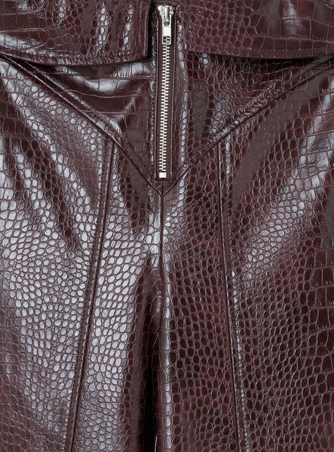 LAAGAM Horus Burgundy Textured Pants