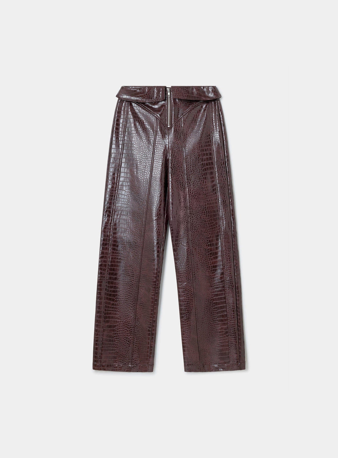 LAAGAM Horus Burgundy Textured Pants