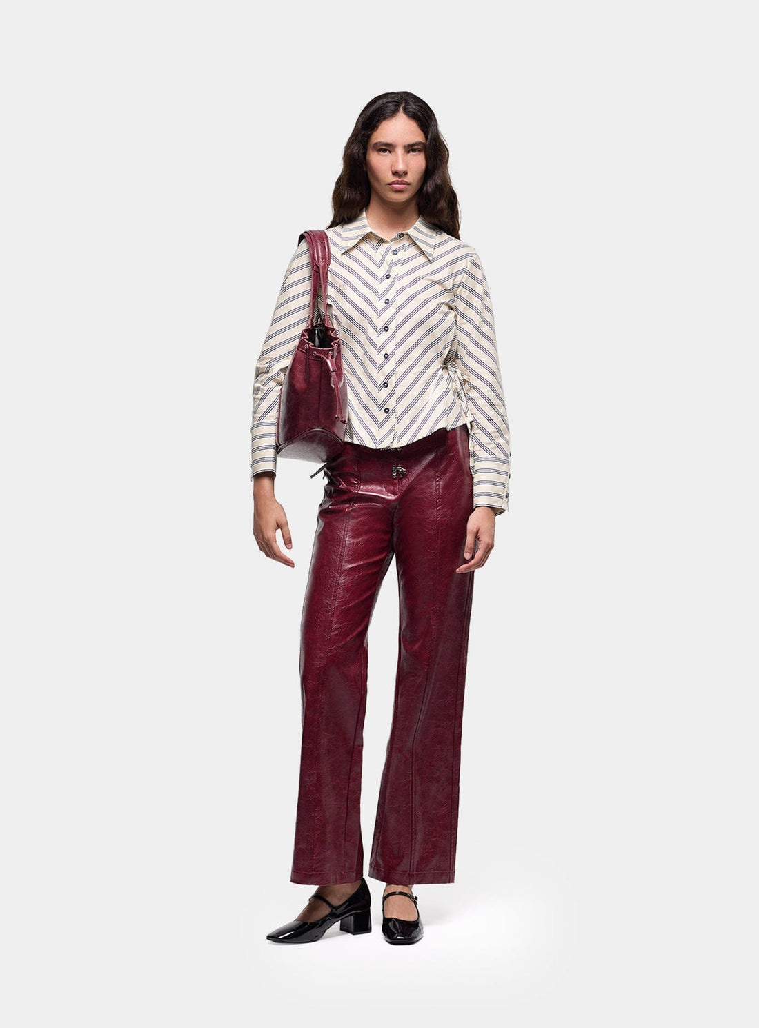 LAAGAM Ronnie Burgundy Pants