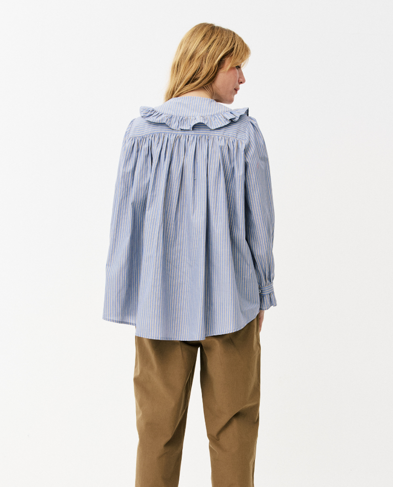 MAISON ANANA Steffi Blouse Striped Blue