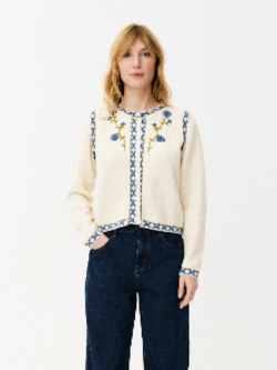 MAISON ANANA Cardigan Prissie White
