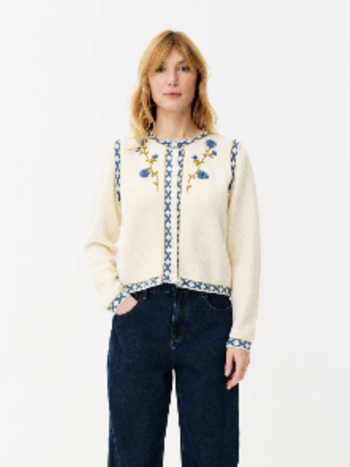 MAISON ANANA Cardigan Prissie White