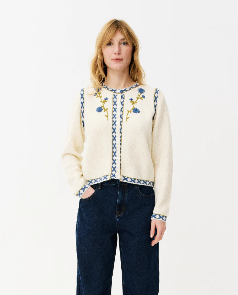 MAISON ANANA Cardigan Prissie White