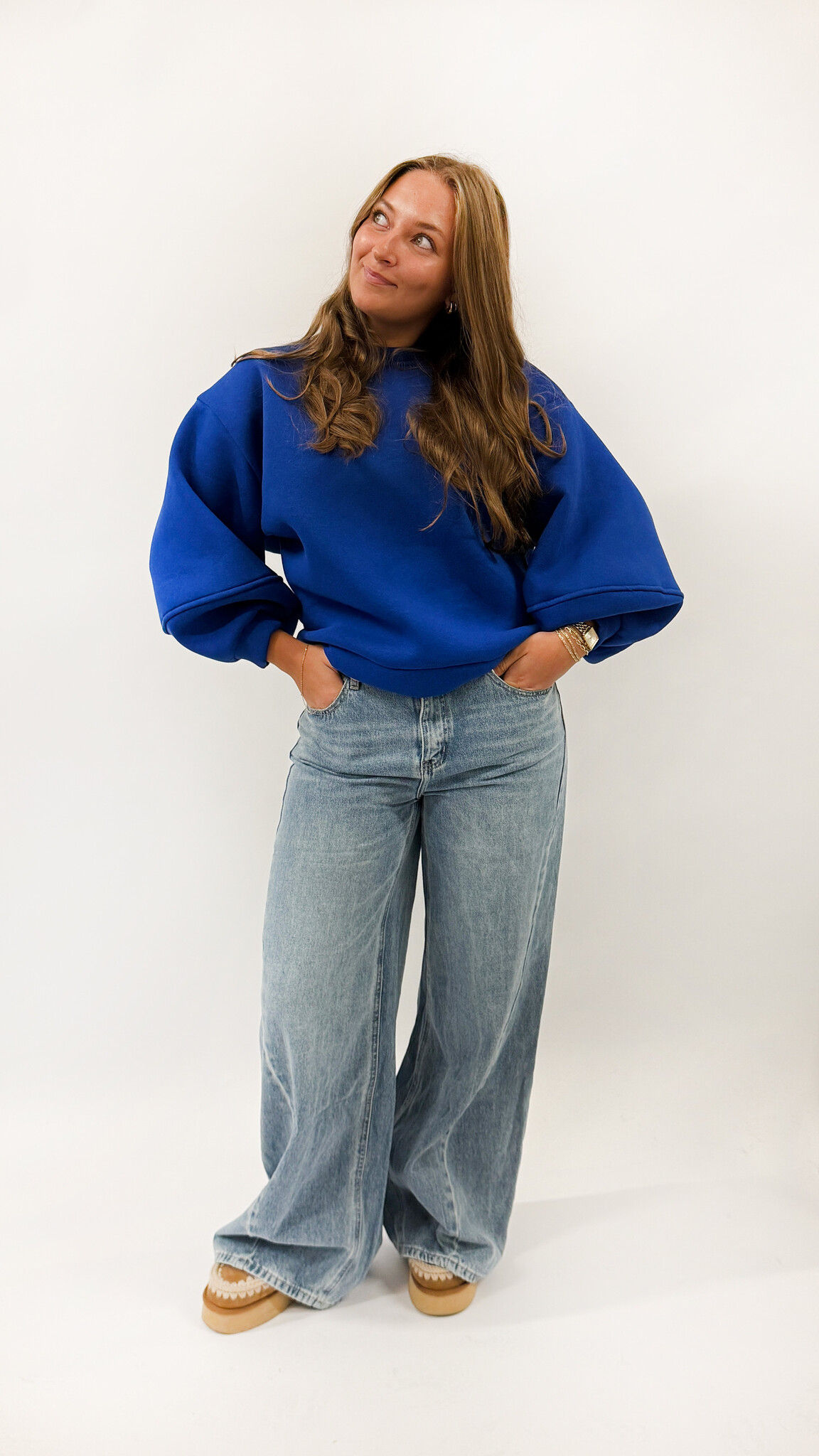 North Sweater Bright Deep Blue TU