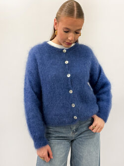 Noelle Mohair Cardigan Navy