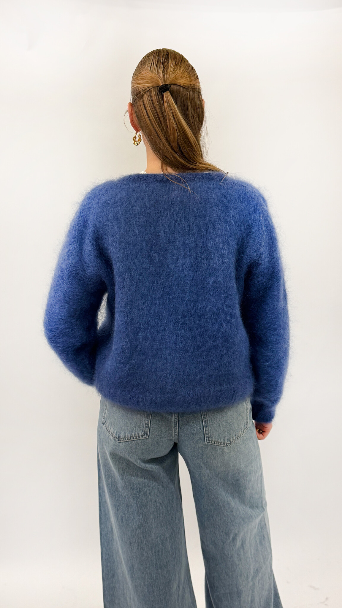 Noelle Mohair Cardigan Navy