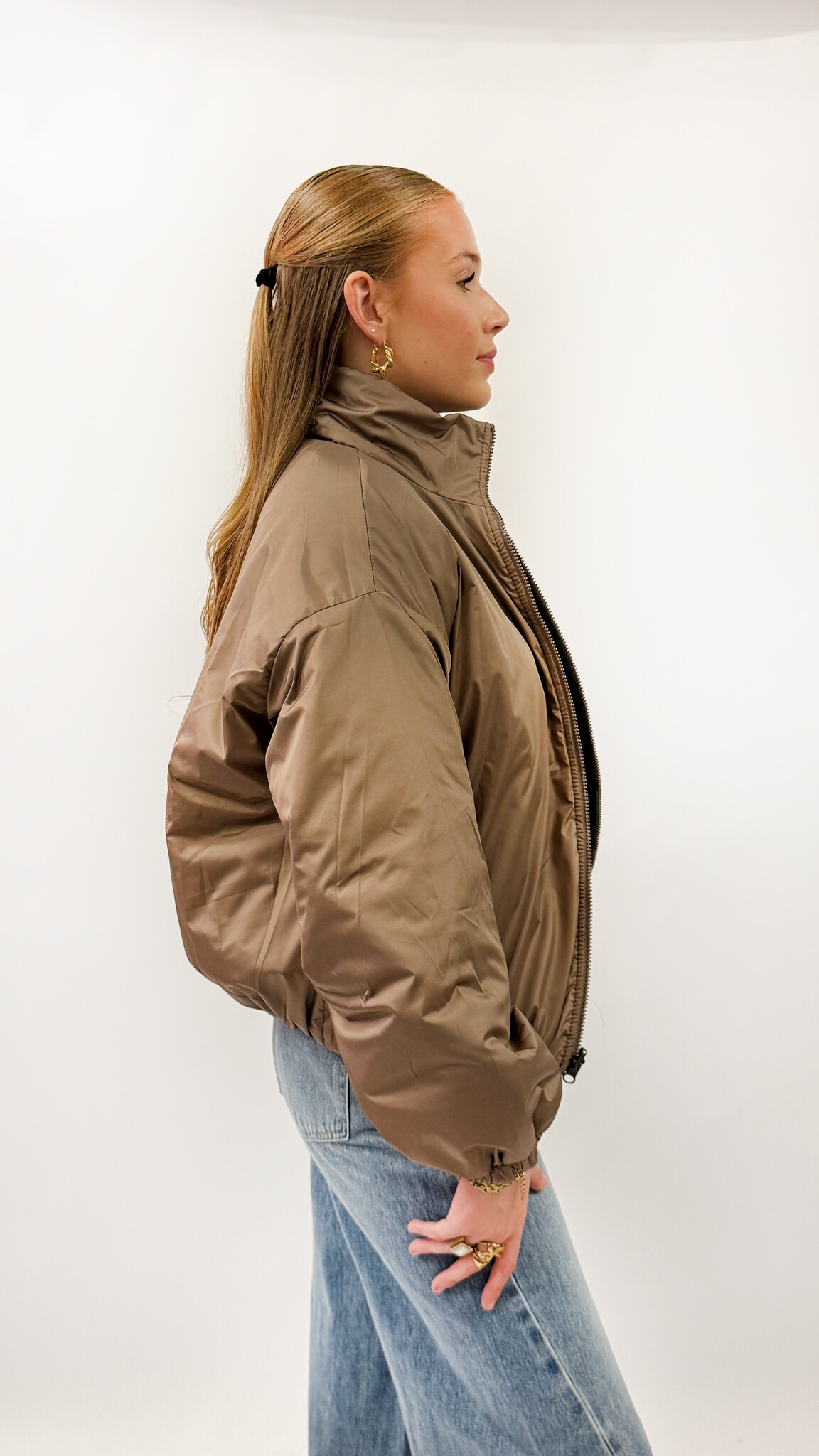 MM Whitney Diamond Quilting Jacket Navy