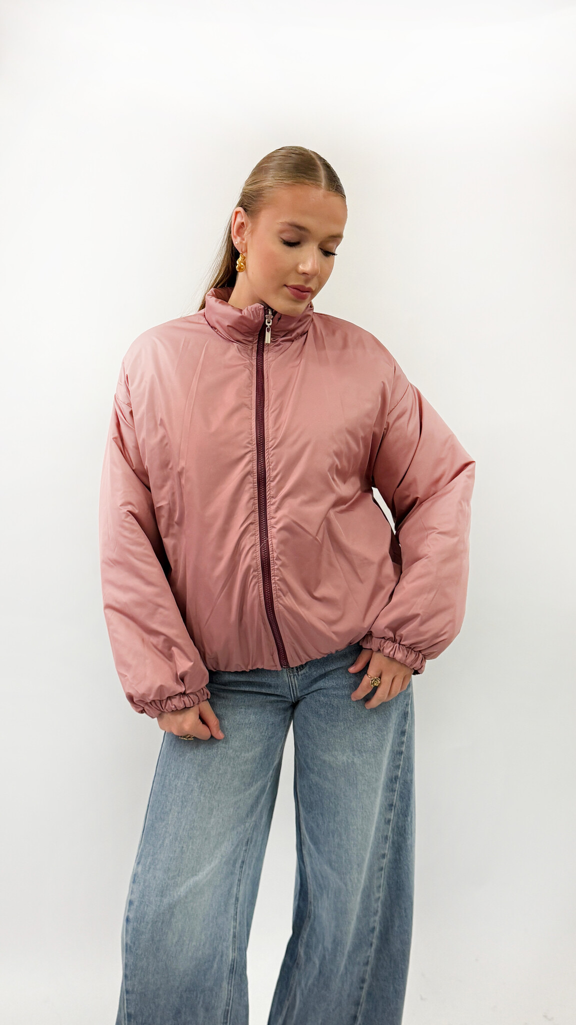 MM Whitney Diamond Quilting Jacket Burgundy