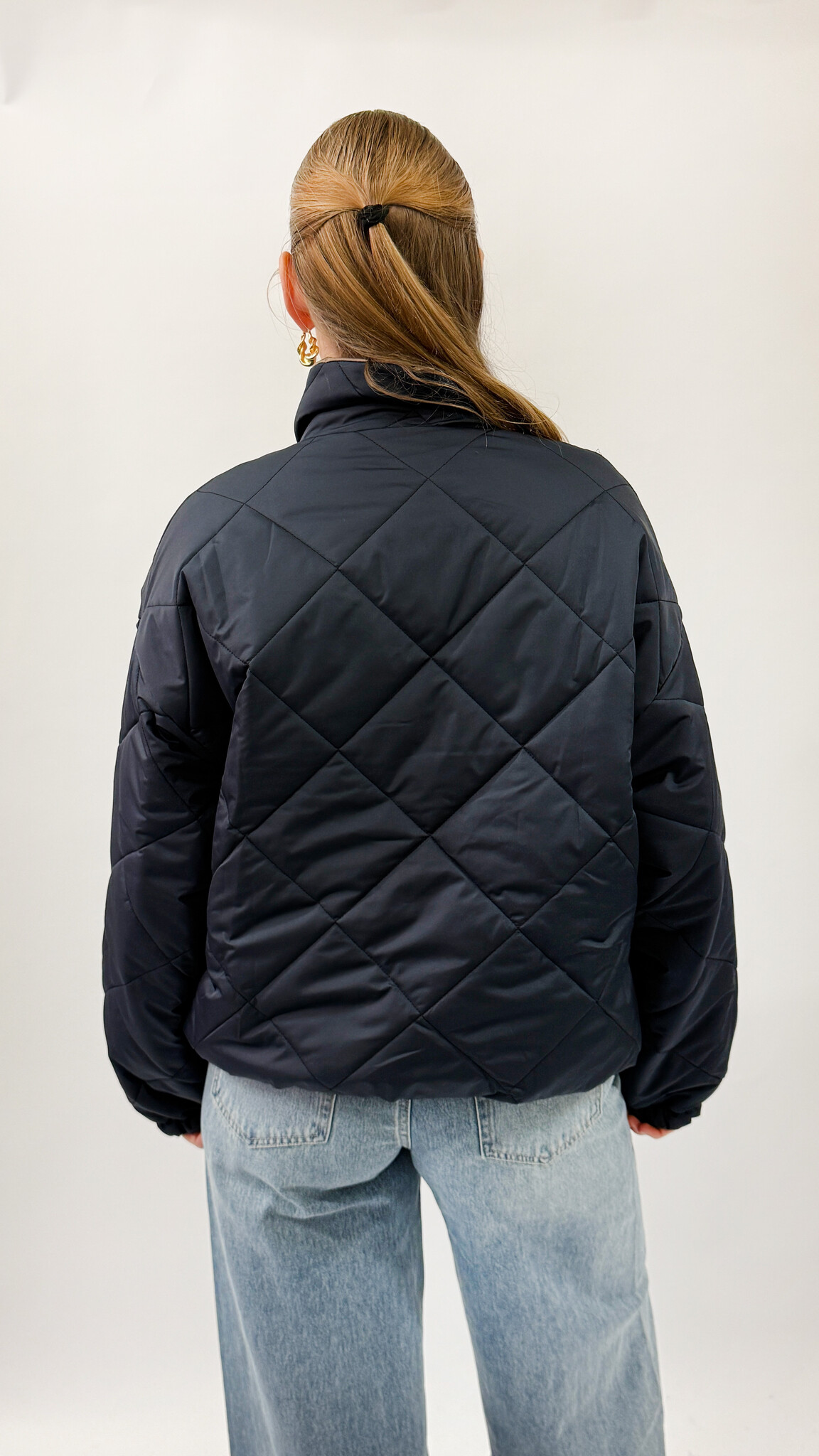 MM Whitney Diamond Quilting Jacket Navy