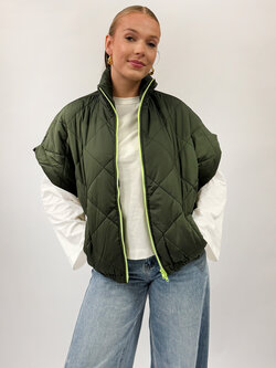 MM Joline Veste Kahki Fluo Green