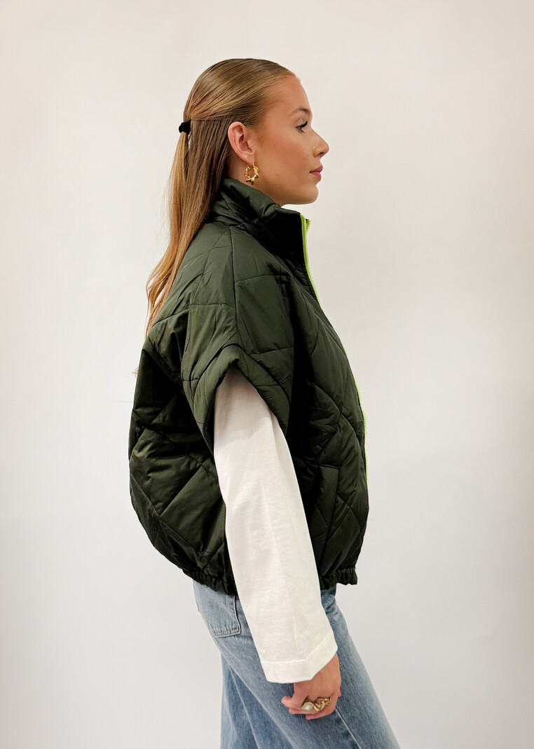 MM Joline Veste Kahki Fluo Green