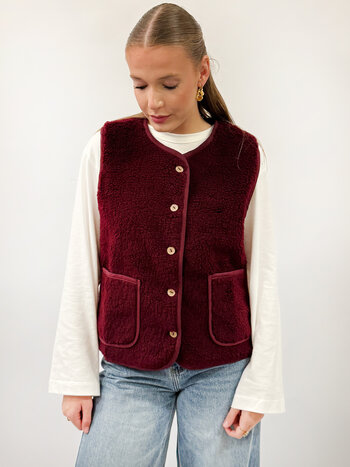 MM Sammie Veste Teddy TU Burgundy