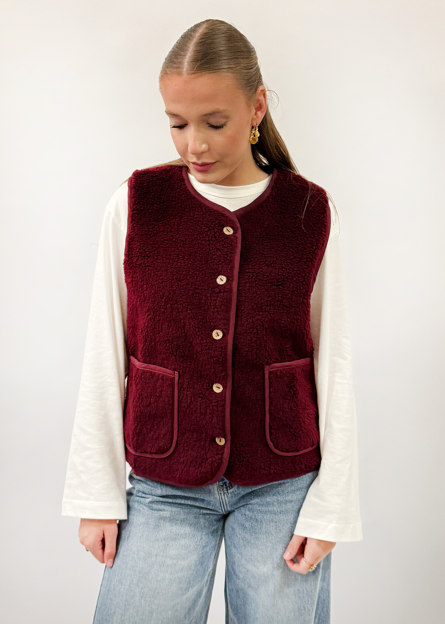 MM Sammie Veste Teddy TU Burgundy