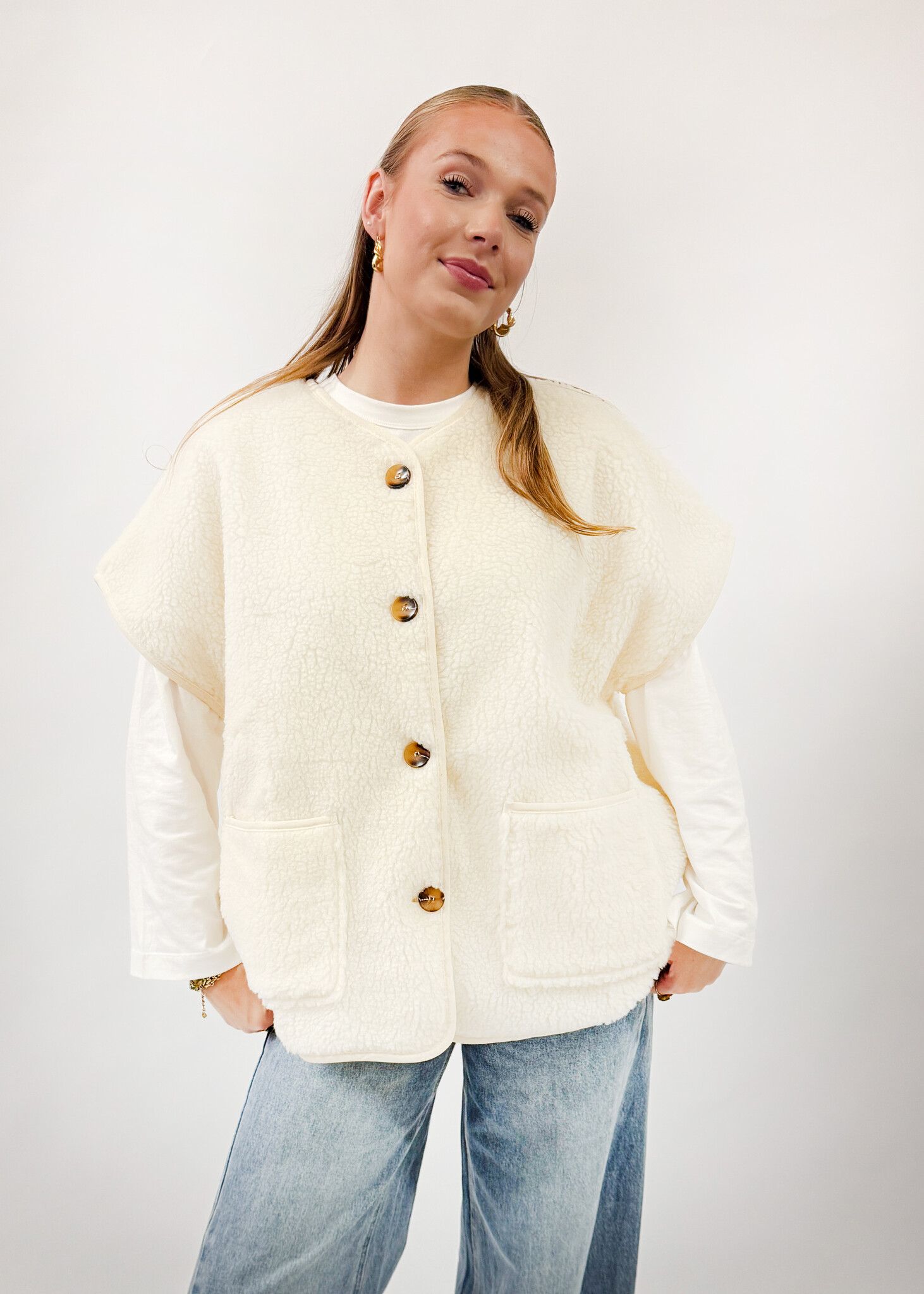 Copy of Elsa Teddy Gilet Pink TU