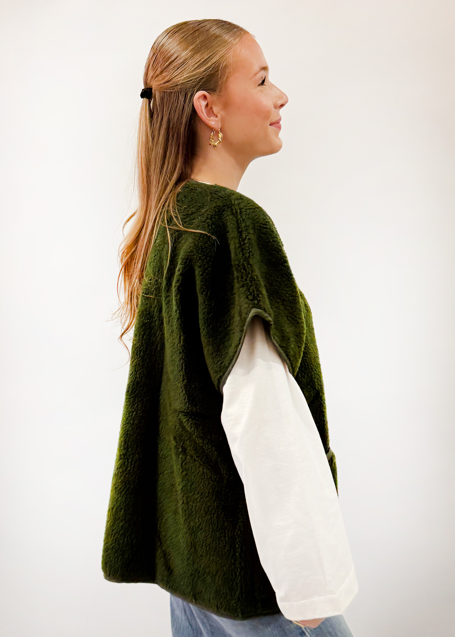 Elsa Teddy Gilet Kaki TU