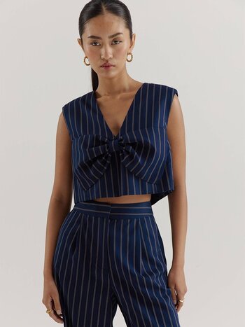 HARPER & YVE Sabrina SS Blue Stripes