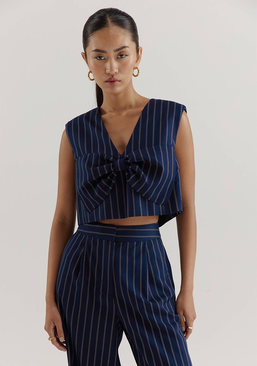 HARPER & YVE Sabrina SS Blue Stripes