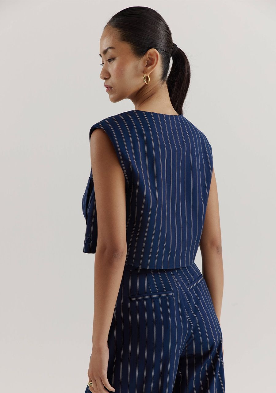 HARPER & YVE Sabrina SS Blue Stripes