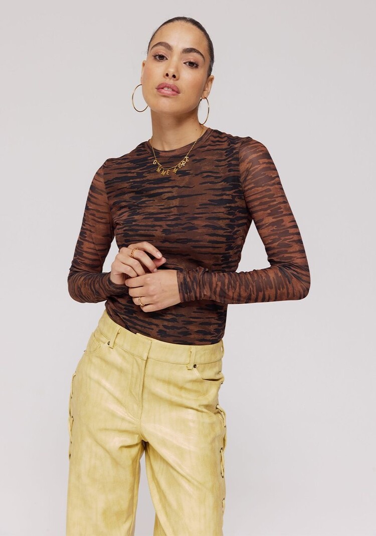HARPER & YVE June Longsleeve Brown Zebra