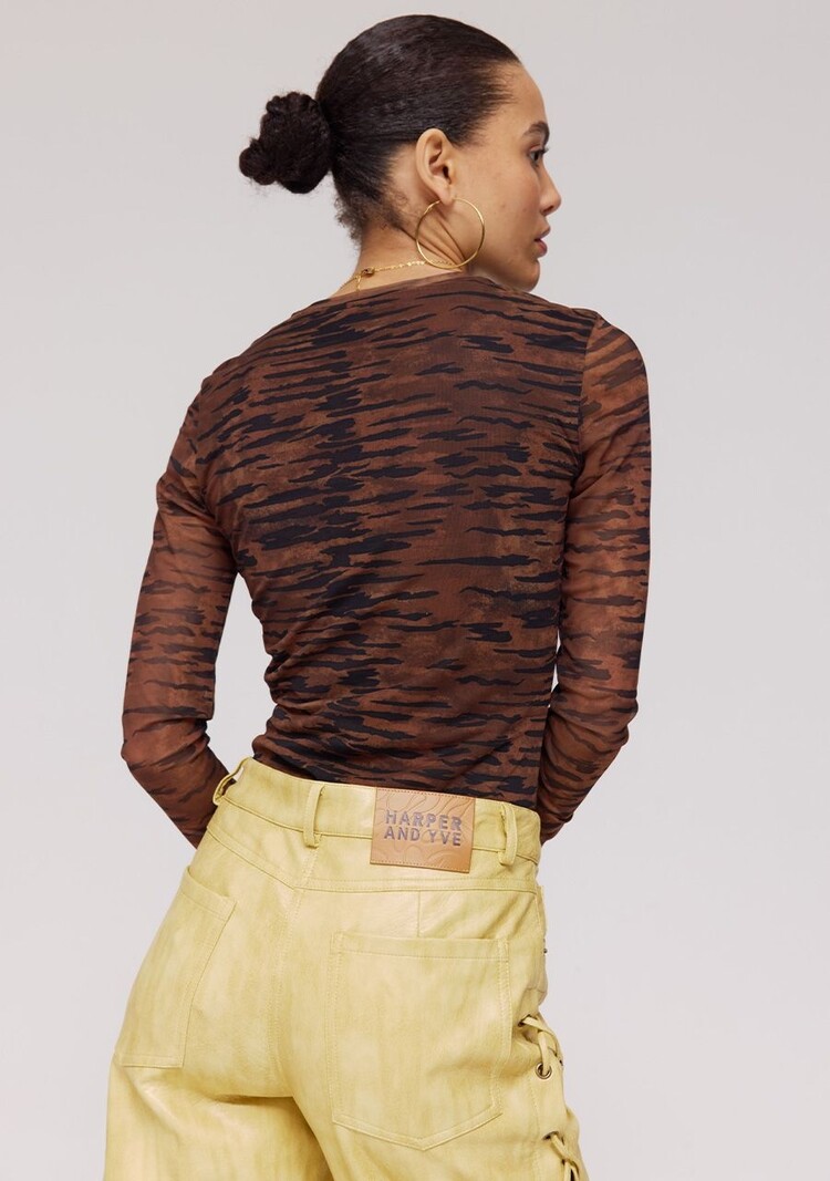 HARPER & YVE June Longsleeve Brown Zebra