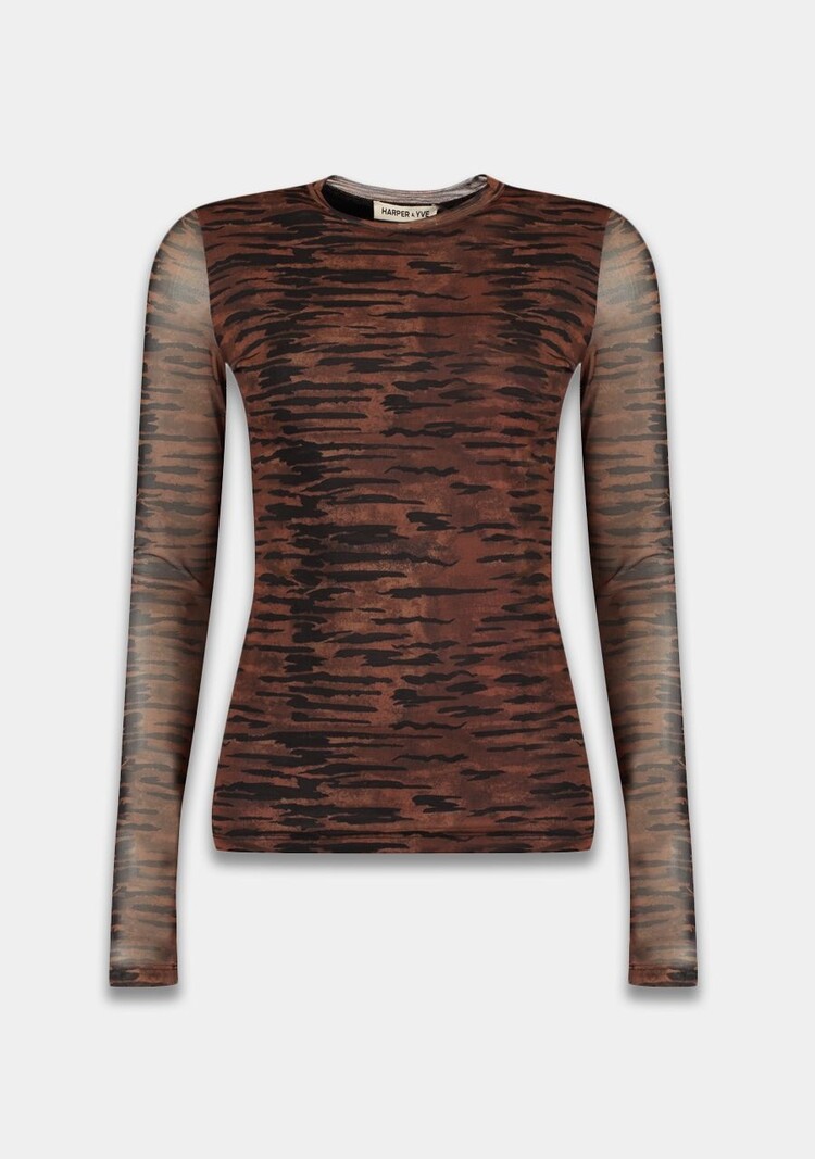 HARPER & YVE June Longsleeve Brown Zebra