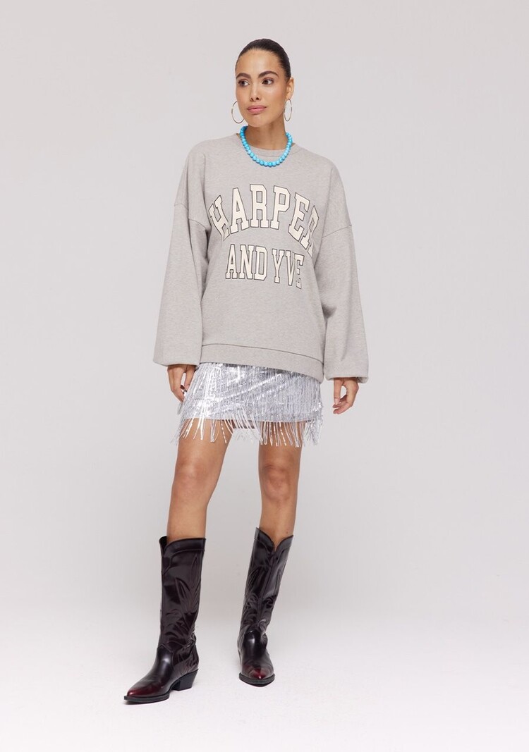HARPER & YVE Varsity Sweater Grey