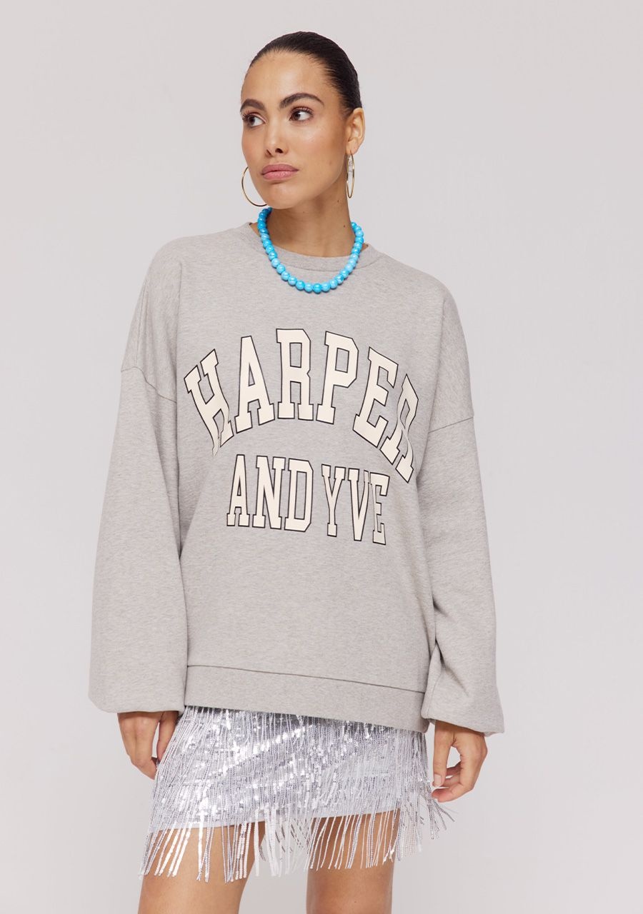 HARPER & YVE Varsity Sweater Grey